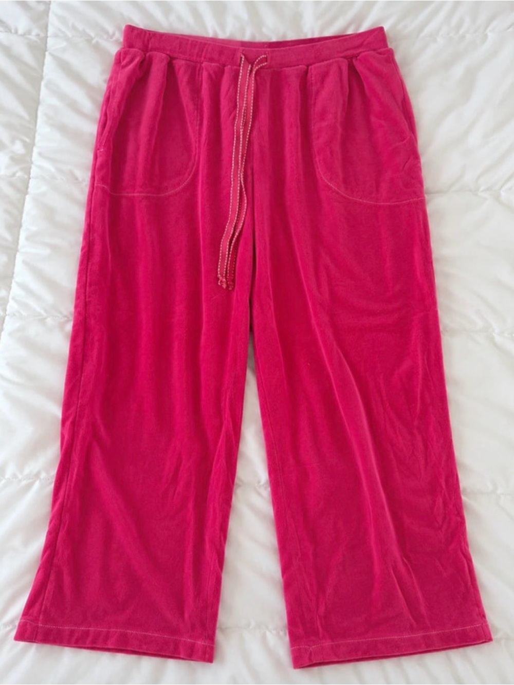 Hot Pink Velour Lounge Pants